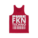 Pure FKN Techno Unisex Jersey Tank Top