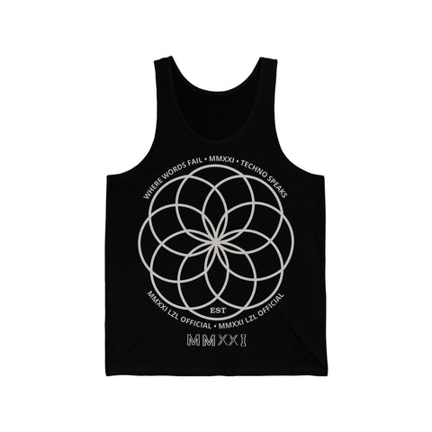 Techno Speaks Tank Top Black